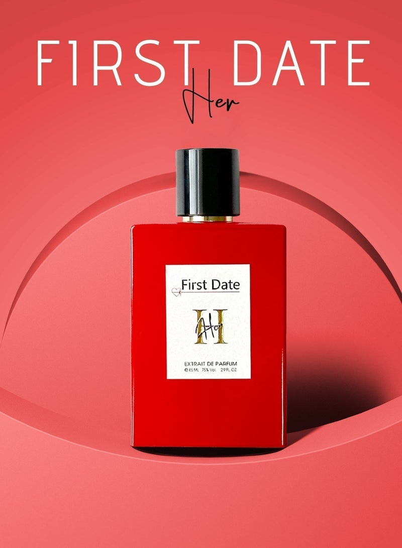 Linea De Bella First Date Her Romantic Valentine’s Gift Perfume for Women with Pink Grapefruit, Orchid & Vanilla | Long-Lasting Floral Fruity Fragrance 85ml - Image 4